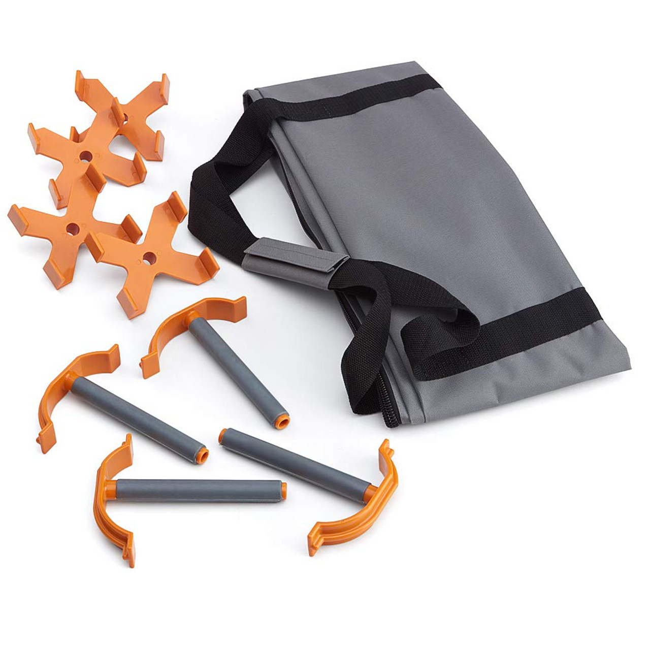 4 Quick Clamps Bora Centipede 4x8 15-Strut Work Stand and Portable Table /& Centipede 4ft x 4ft 9-Strut Work Table Includes 4 X-Cups Portable Work Support Sawhorse Carry Bag CK9S,Black//Orange