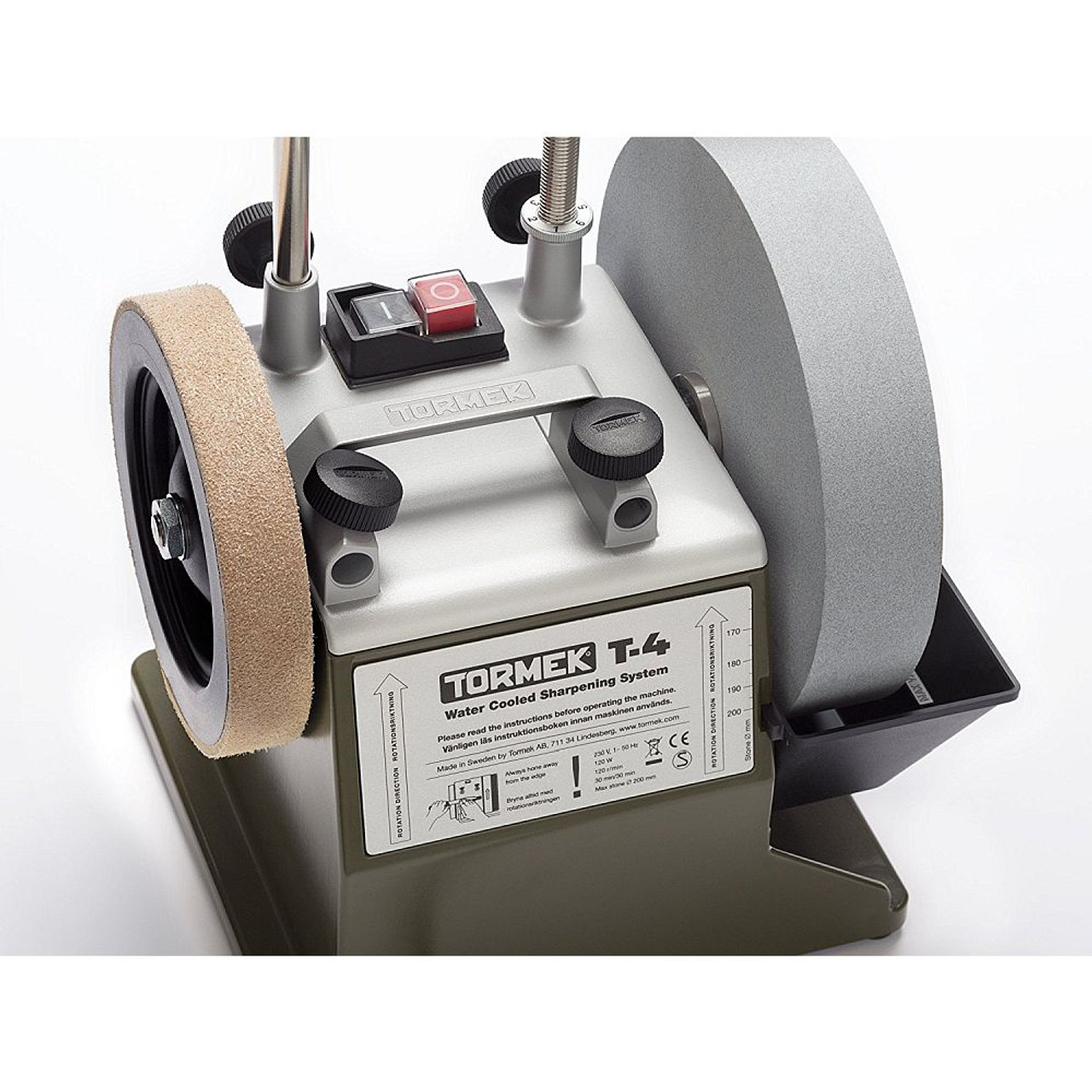 TORMEK T-4 Bushcraft Grinder / Sharpener + Knife & Axe Jig Sharpening Kit -  VMTW, L.L.C.