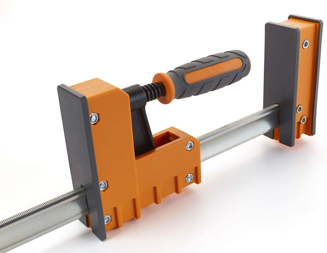Bora 12 Piece Even Pressure Parallel Jaw Cabinet Clamp Set for Woodworking