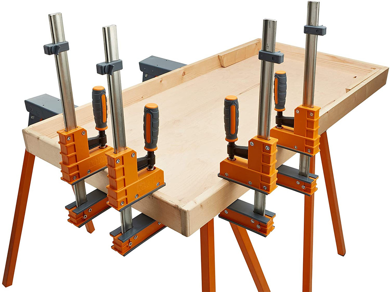 Bora 12 Piece Even Pressure Parallel Jaw Cabinet Clamp Set for Woodworking