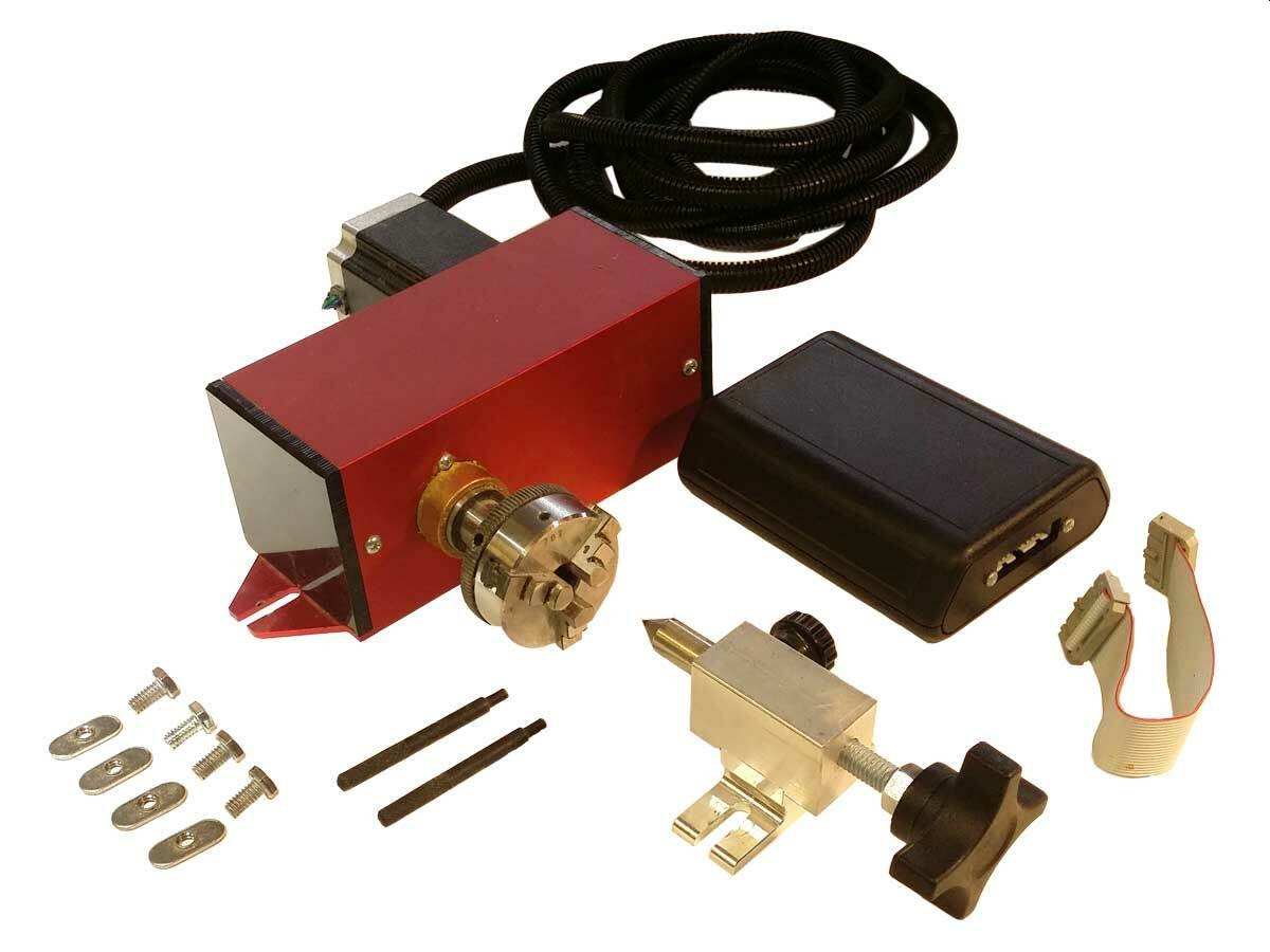 Next Wave 20024 Mini 4th Axis Kit for CNC Router do spindles pens