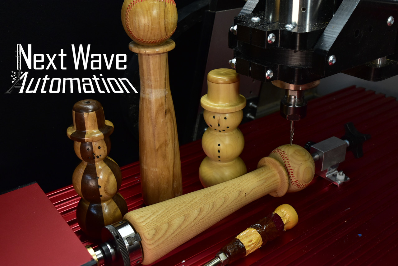 Next Wave 20024 Mini 4th Axis Kit for CNC Router do spindles
