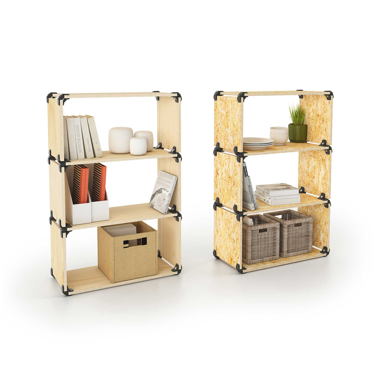 PlayWood Connector for Tool-Free Furniture & Storage Assembly 90