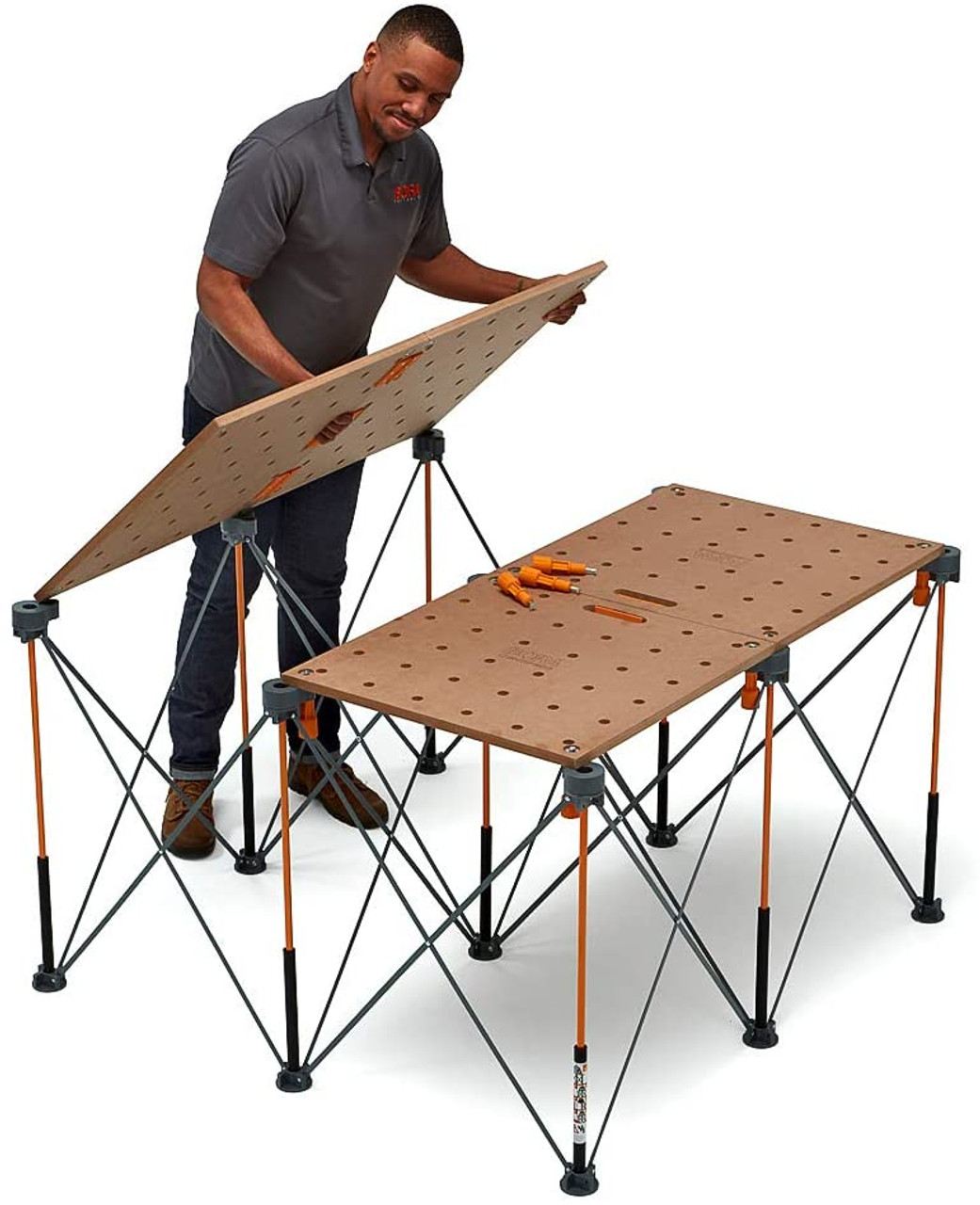Bora Centipede Workbench Table Top 20mm Dog Holes    Temporary Work Bench CK22TM