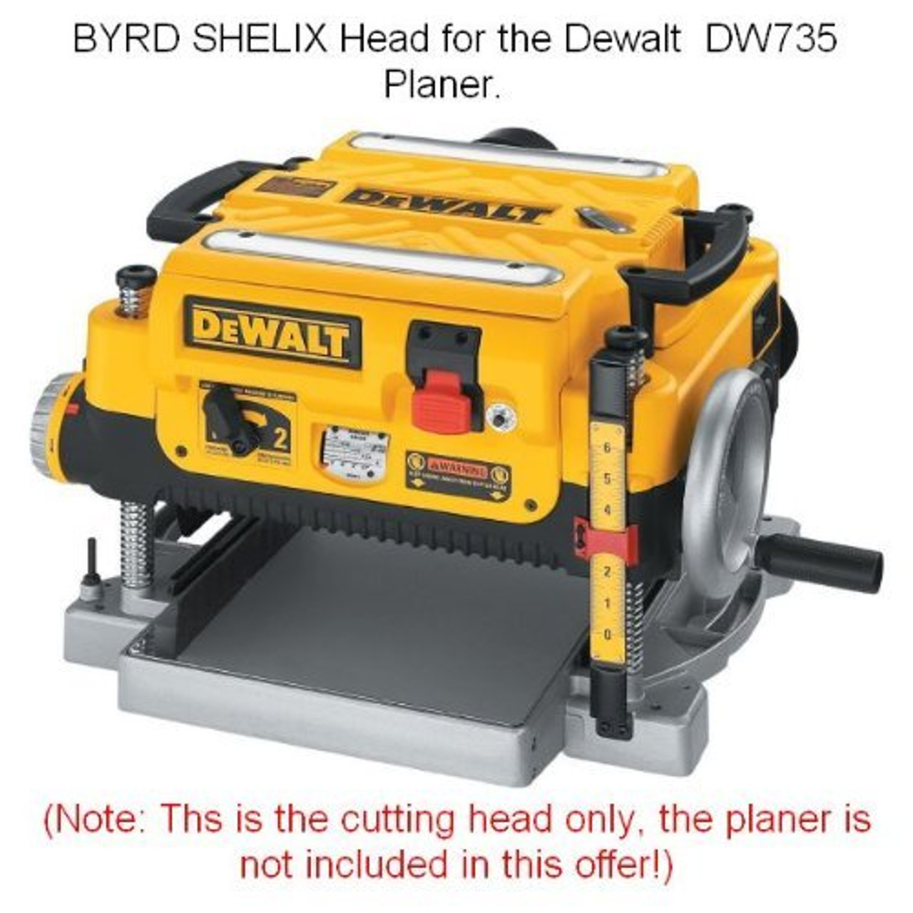 SHELIX Cutterhead by Byrd tool for Dewalt DW735 Planer OEM Size