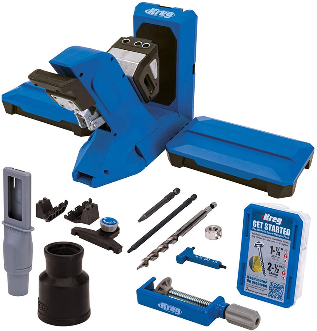Kreg Pocket-Hole Jig KPHJ720PRO + KHC Assembly Clamp + 50 Bonus Screws 210 total