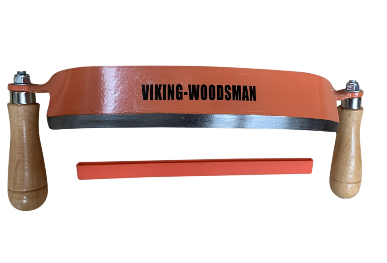 Viking Woodsman LT035 5 inch curved Draw Shave for Logs + green Wood