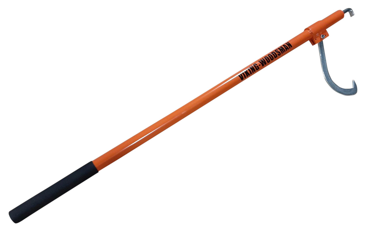 Viking Woodsman Extra long 60-inch Aluminum Handle Cant Hook and 33-inch Hookaroon. Stronger than Steel with less weight New hookaroon design with thinner handle and sharper stronger tip.
