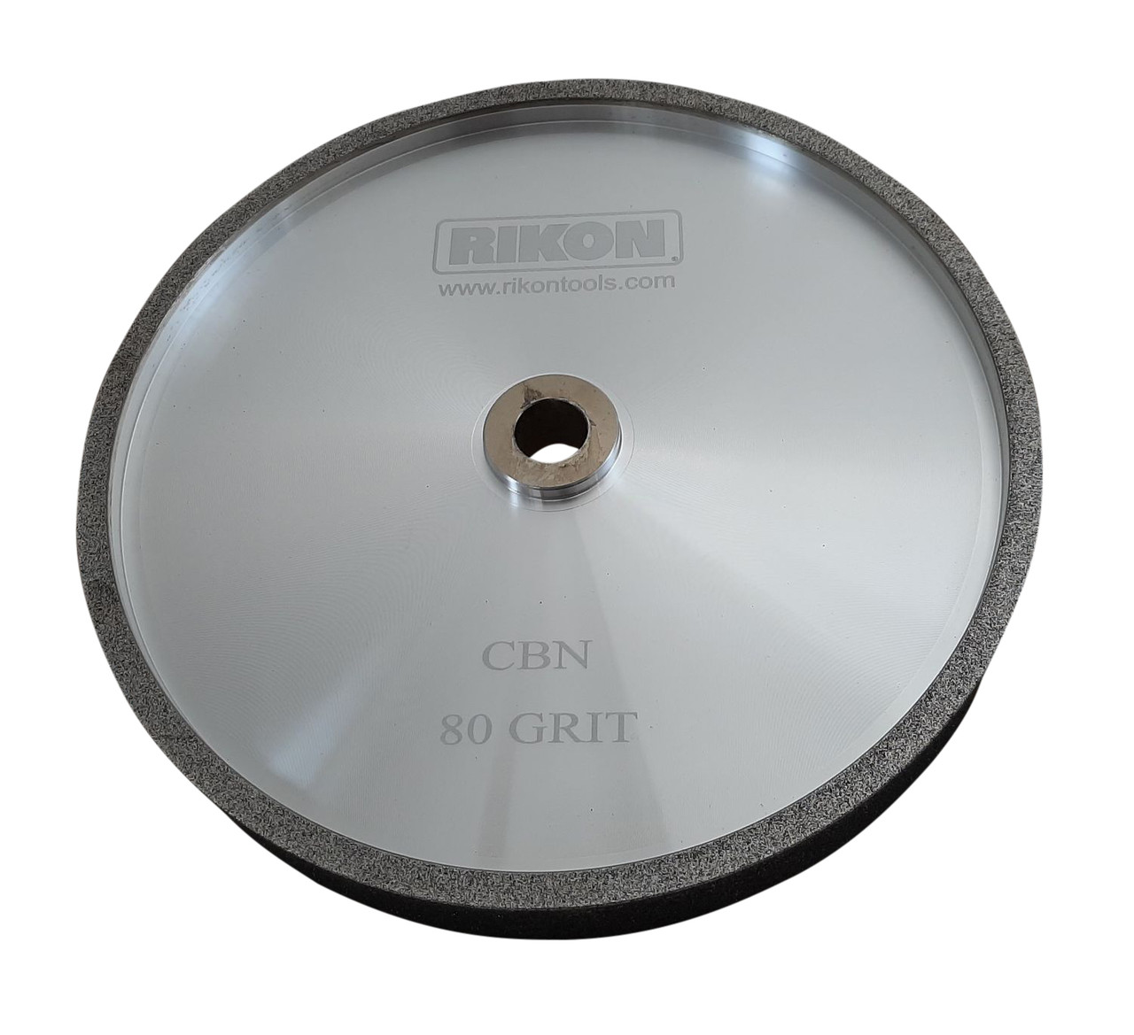 Rikon PRO Series 82-1080 CBN Grinding Wheel 80 Grit 8 inch Wheel to Sharpen High Speed Steel Cutting Tools for your Woodworking Lathe