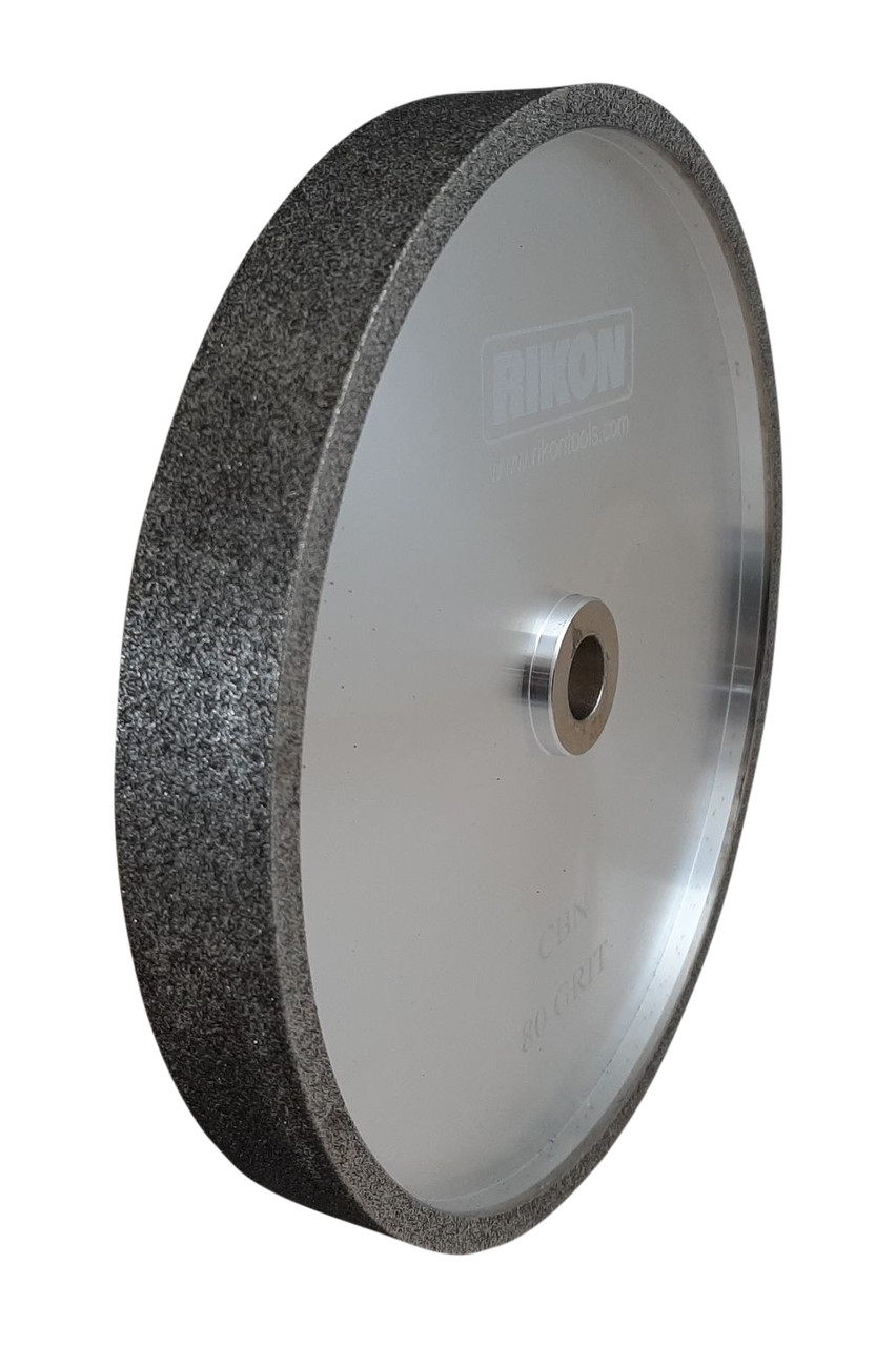 Rikon PRO Series 82-1080 CBN Grinding Wheel 80 Grit 8 inch Wheel to Sharpen High Speed Steel Cutting Tools for your Woodworking Lathe