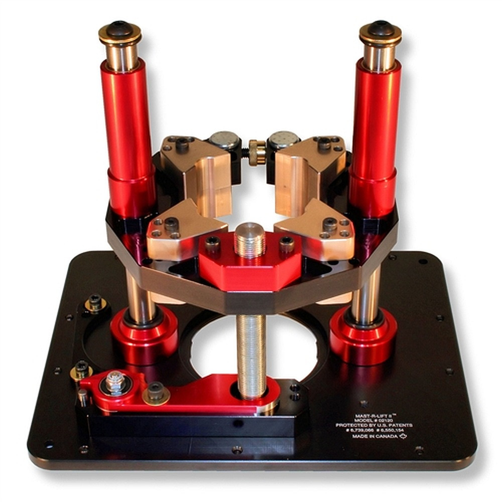 JessEm 02120 Mast-R-Lift II Router Lift -- Fits Over 18 Router Motors Out of the Box+ Whiteside 501 Roundover set