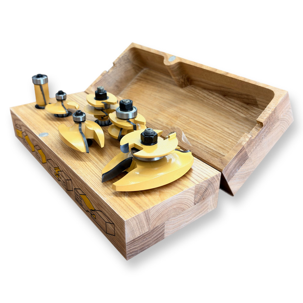 Sommerfeld 6pc Cabinetmaking Router Bit Woodworking Tool Set (01015, 02012,01002,01003 & 01004)