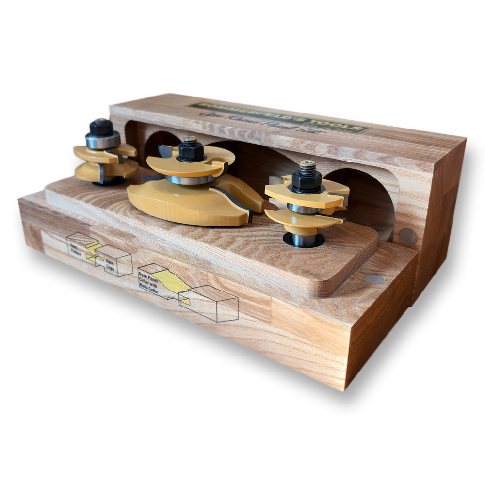 Sommerfeld 3-Pc Ogee Raised Panel Router Bit Woodworking Tool Set