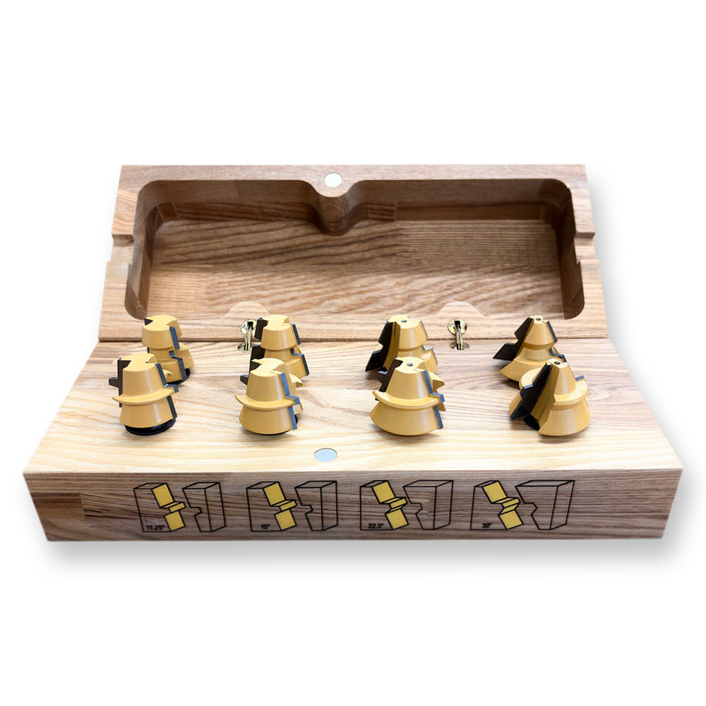 Sommerfeld 8-Pc Anglemaking Router Bit Woodworking Tool Set