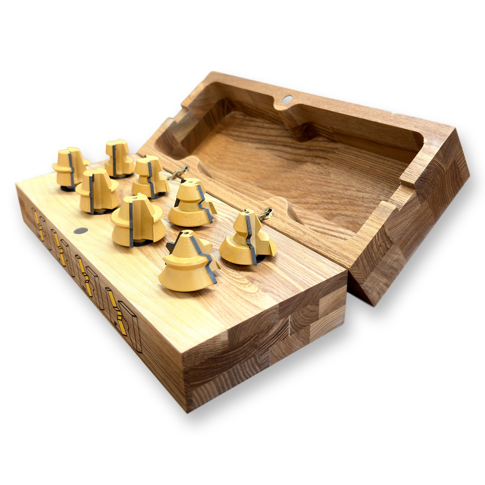 Sommerfeld 8-Pc Anglemaking Router Bit Woodworking Tool Set