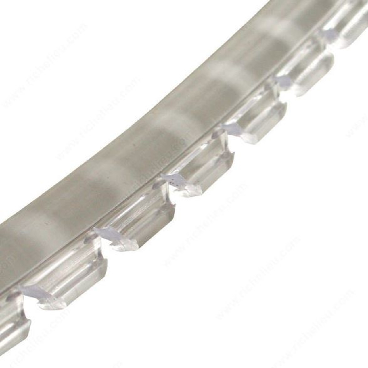 Sommerfeld's Clear Rubber Glass Retainer for glass cabinet Rail & Stile doors 25 ft long
