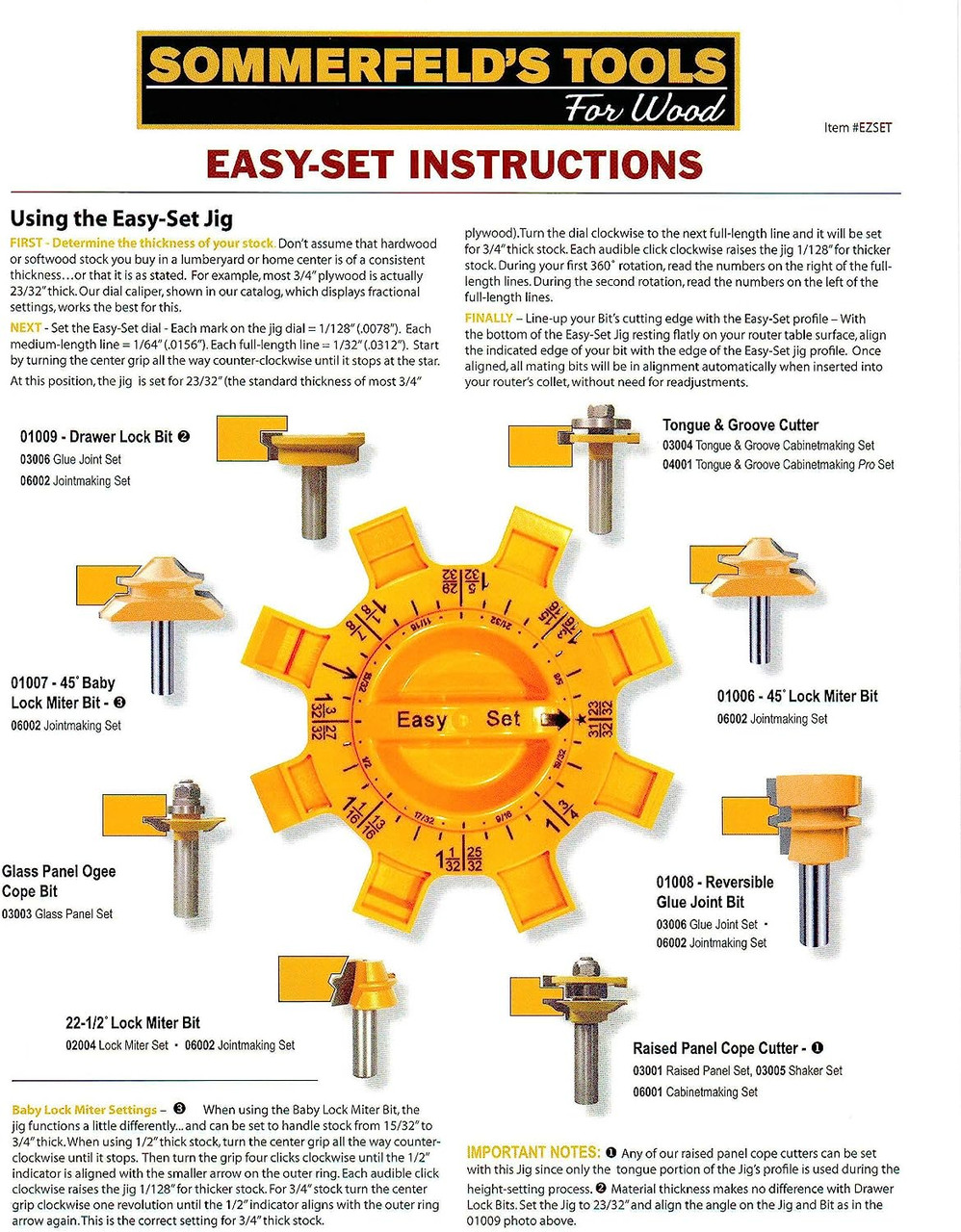 Sommerfeld's Easy Woodworking Routerbit Set Up Jig