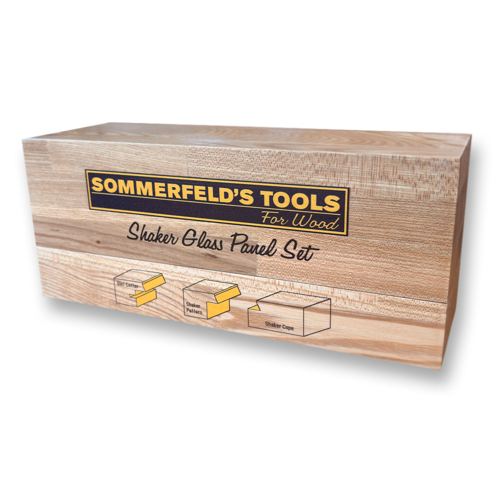 Sommerfeld Shaker Glass Panel Router Bit Woodworking Tool Set