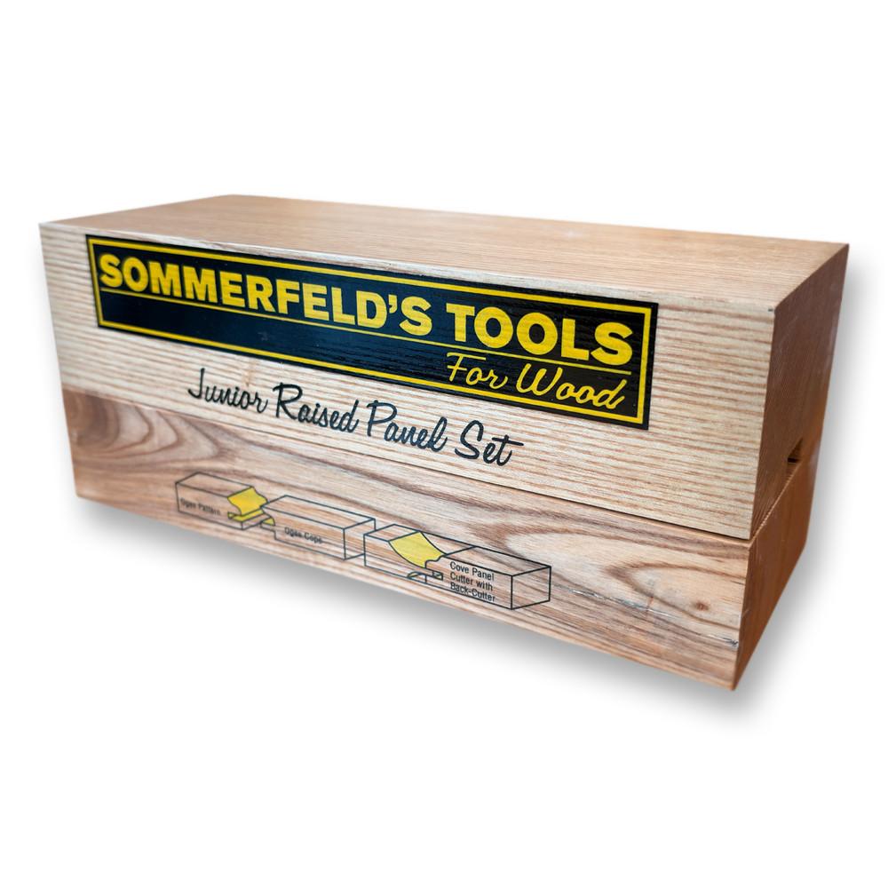 Sommereld 3-Pc Junior Cove Raised Panel Router Bit Set Woodworking Tool