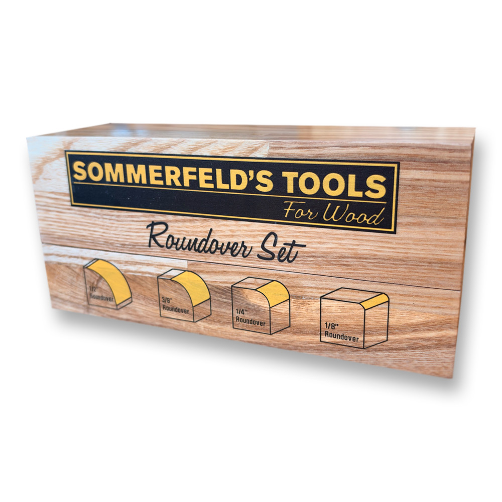 Sommerfeld 4-Pc Roundover Router Bit Woodworking Tool Set