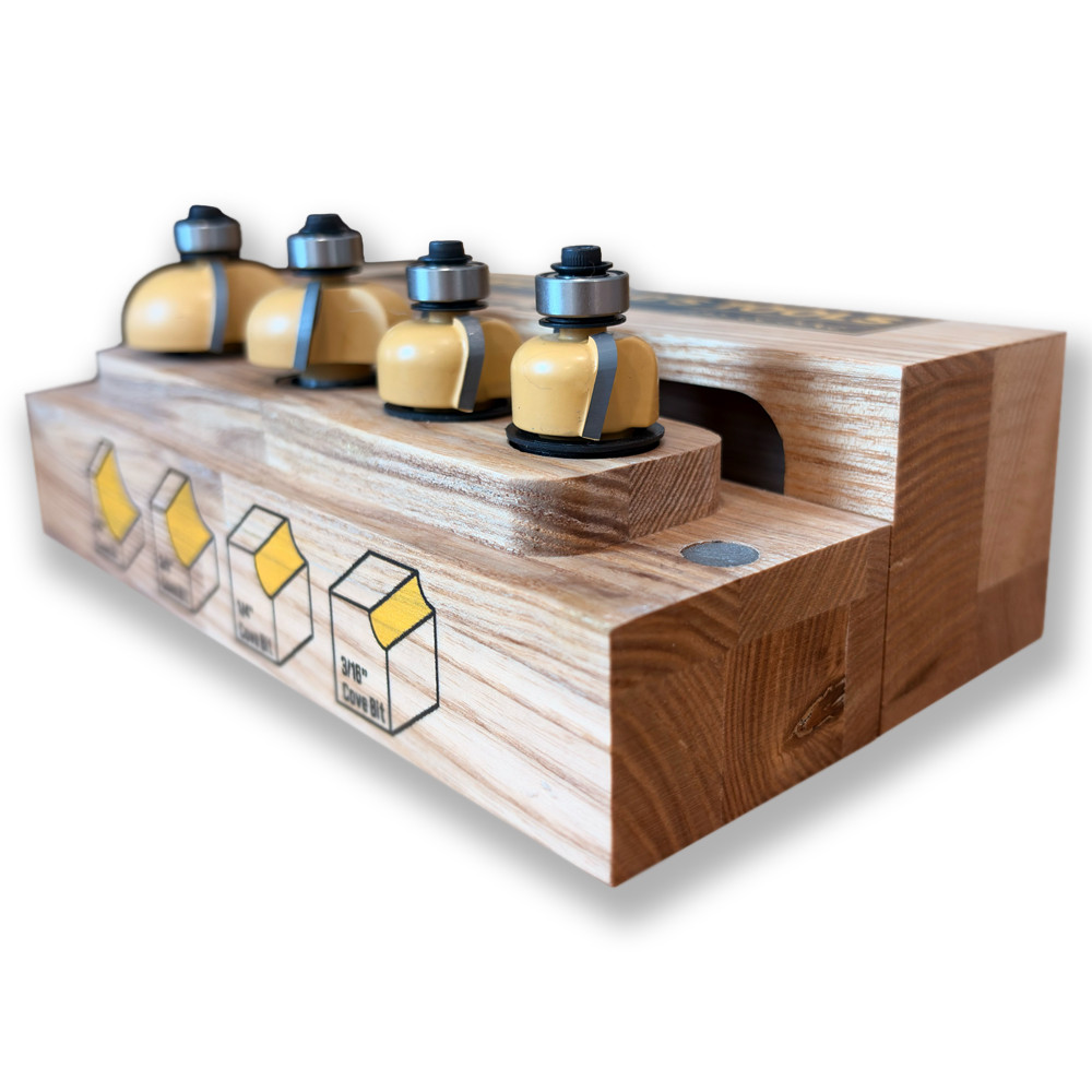 Sommerfeld 4-Pc Cove Router Bit Woodworking Tool Set