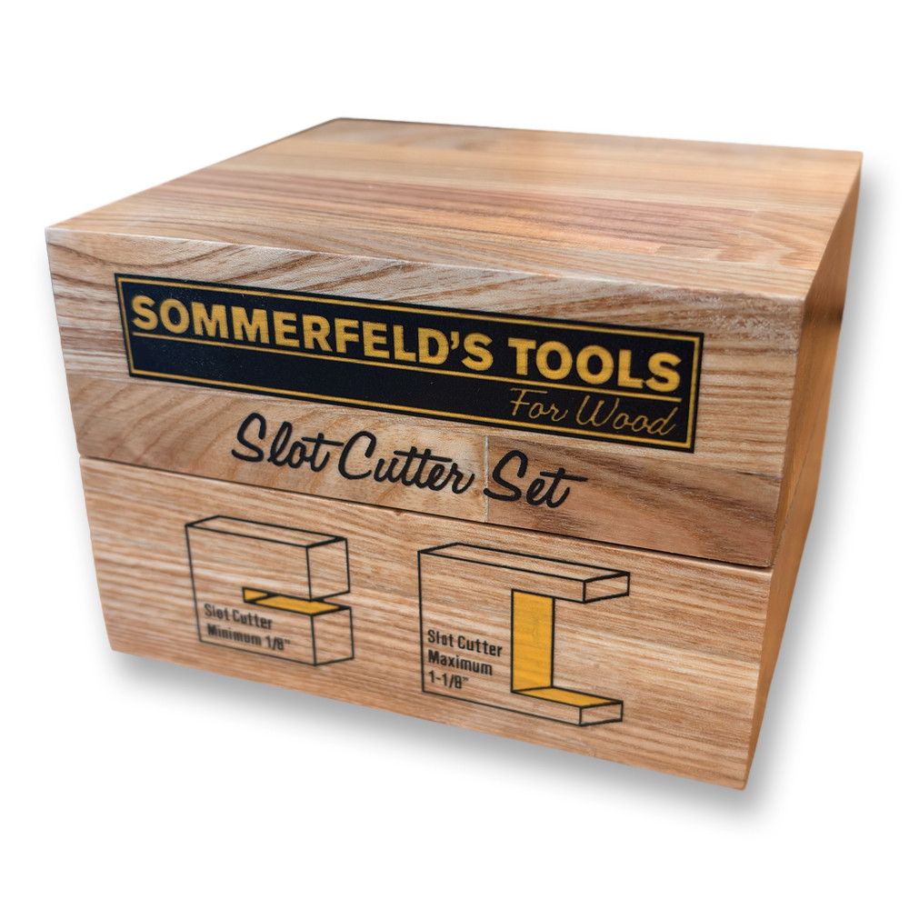 Sommerfeld 12-Pc Three-Wing Slot-Cutting Router Bit Set Woodworking Tool