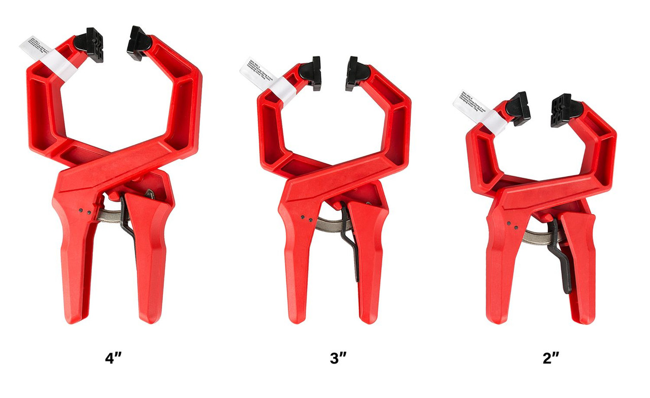 VMTW Ratchet Spring Quick Release Woodworking Hand Clamp 2 inch open jaw 2.5 inch reach 18 pack