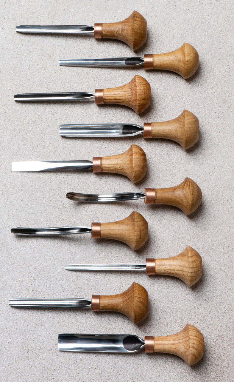 STRYI 10 piece Gravers and burins Palm carving tools set  for detailed carving of different handmade items.