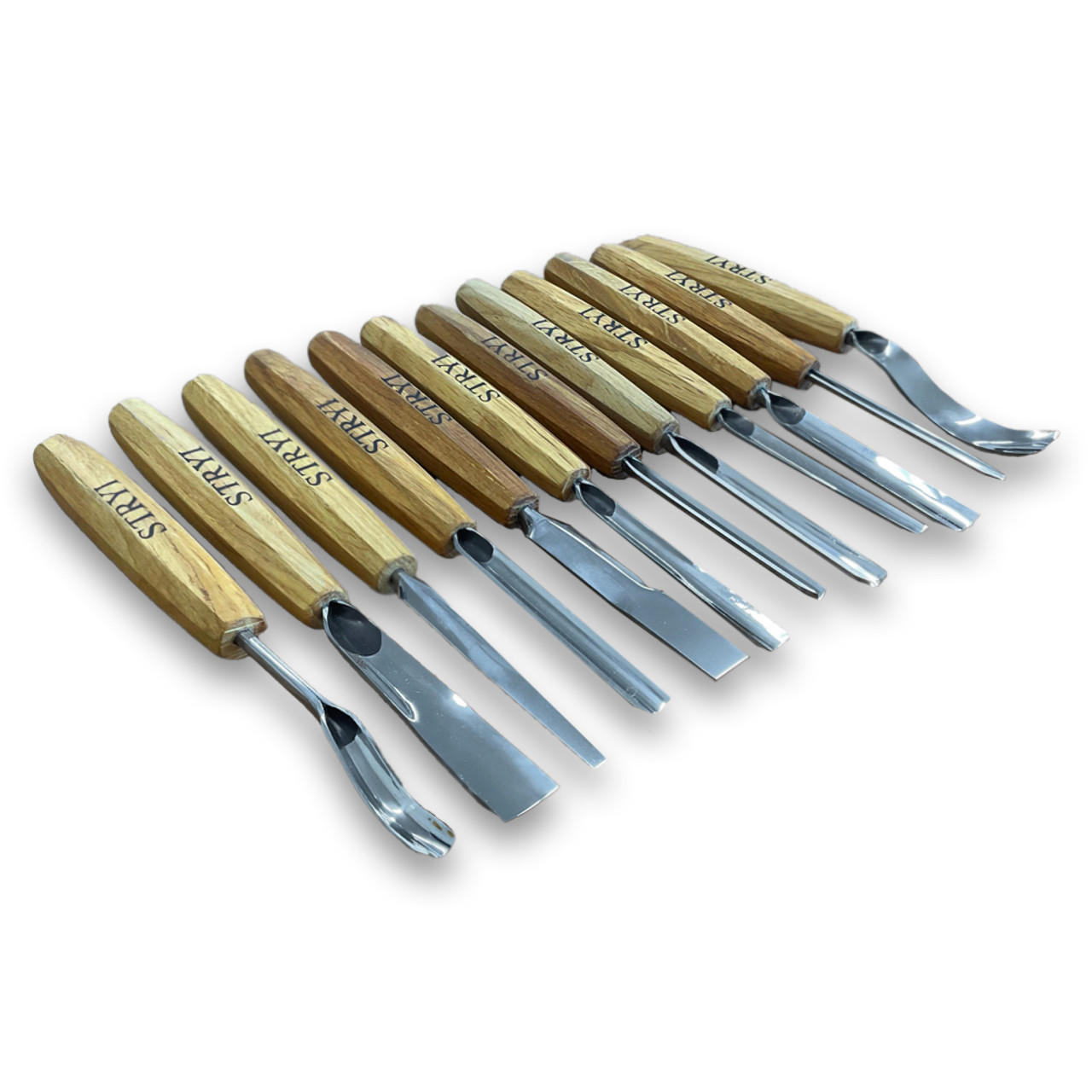 STRYI Wood carving tools set for relief carving 12pcs. Hand sharpened by tool Artisans in Ukraine. STRYI Wood carving tools set for relief carving 12pcs. Hand sharpened by tool Artisans in Ukraine.