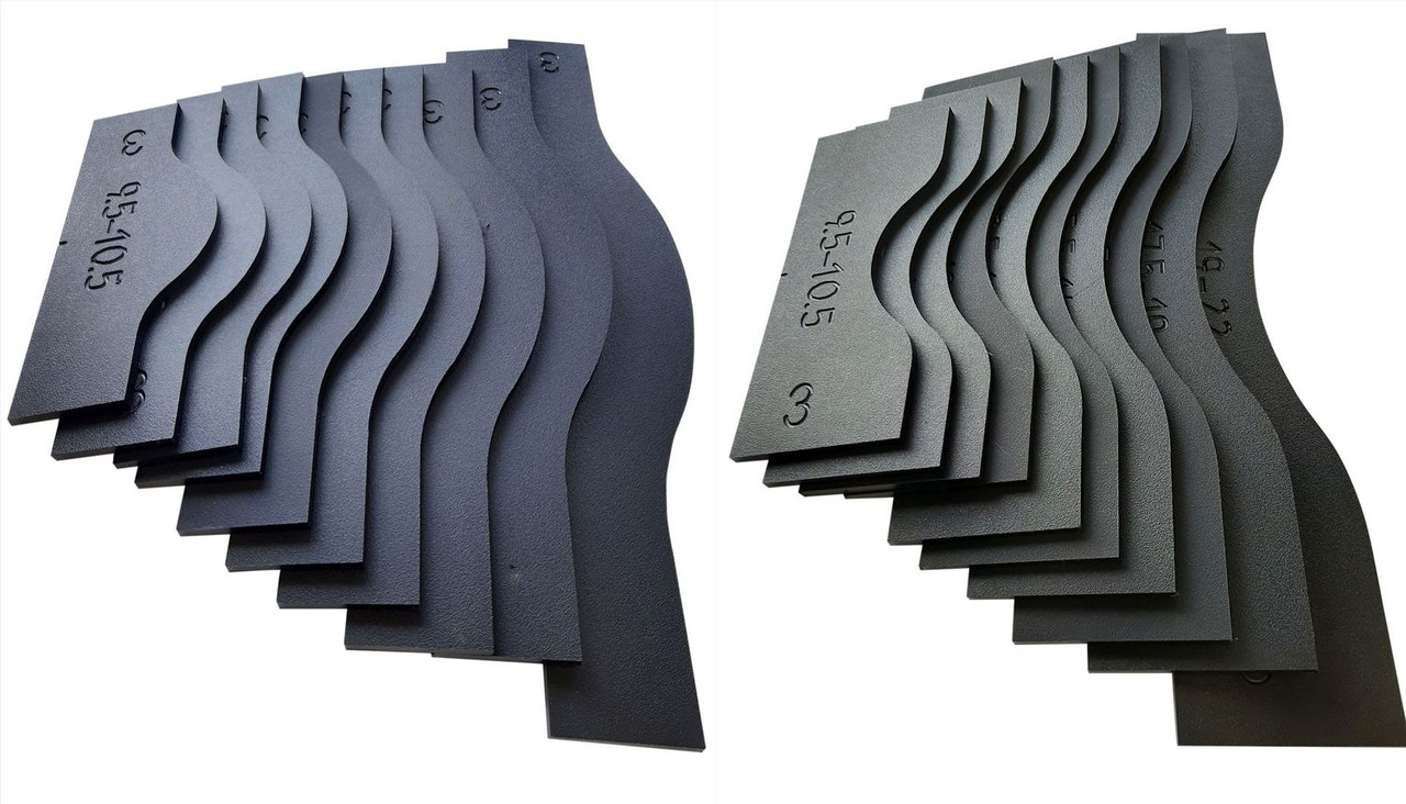 Sommerfeld's Matched pairs of Cathedral Arched Raised Panel Door Templates for Rail & Stile doors 9-1/2 to 22 inches wide