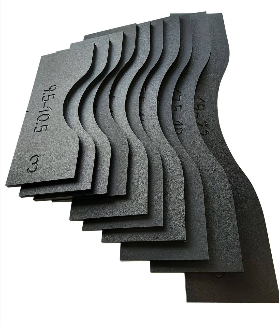 Sommerfeld's Matched pairs of Cathedral Arched Raised Panel Door Templates for Rail & Stile doors 9-1/2 to 22 inches wide