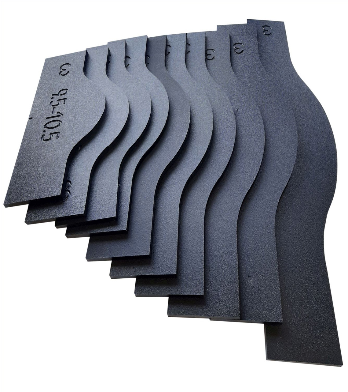 Sommerfeld's Matched pairs of Cathedral Arched Raised Panel Door Templates for Rail & Stile doors 9-1/2 to 22 inches wide