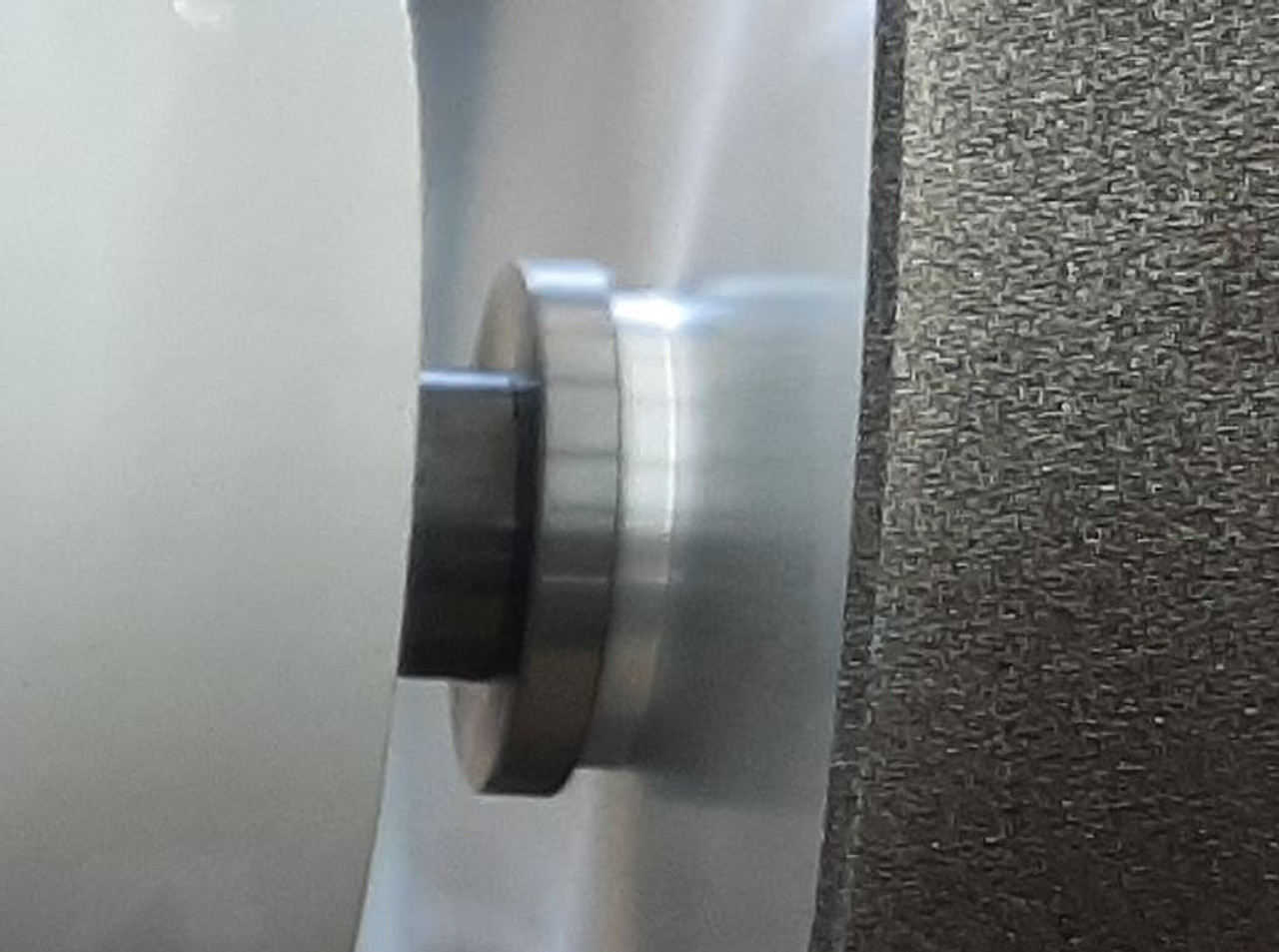 VMTW pair of 8 inch diamater 80 and 120 grit CBN Wheels and true run washers on a Rikon 8 inch Slow Speed Grinder Motor