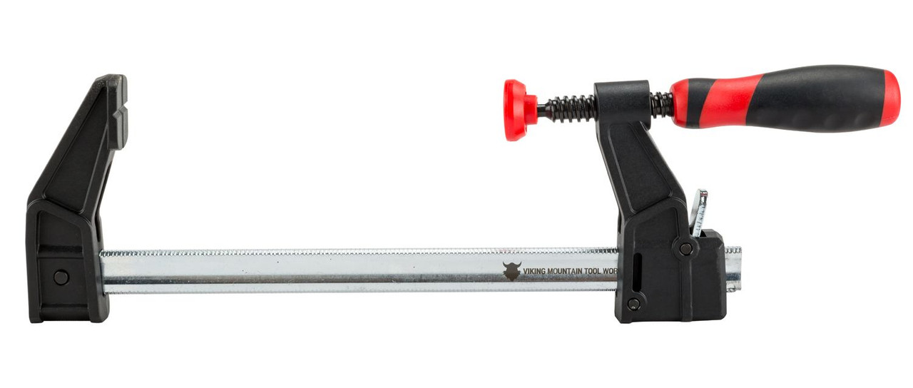 VMTW F style Quick Bar Clamp 2 inch throat 6 inch open rapid one hand close 12 pack For Woodworking and DIY Projects