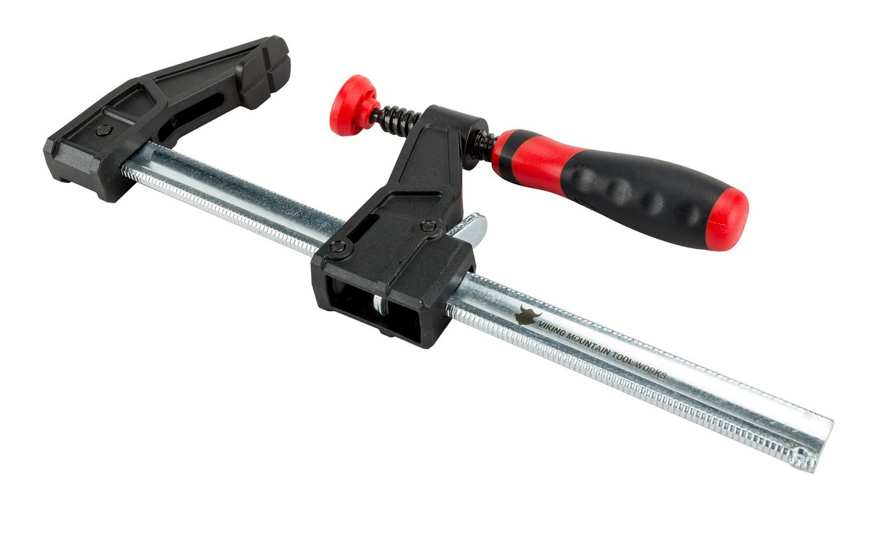 VMTW F style Quick Bar Clamp 2 inch throat 6 inch open rapid one hand close 12 pack For Woodworking and DIY Projects