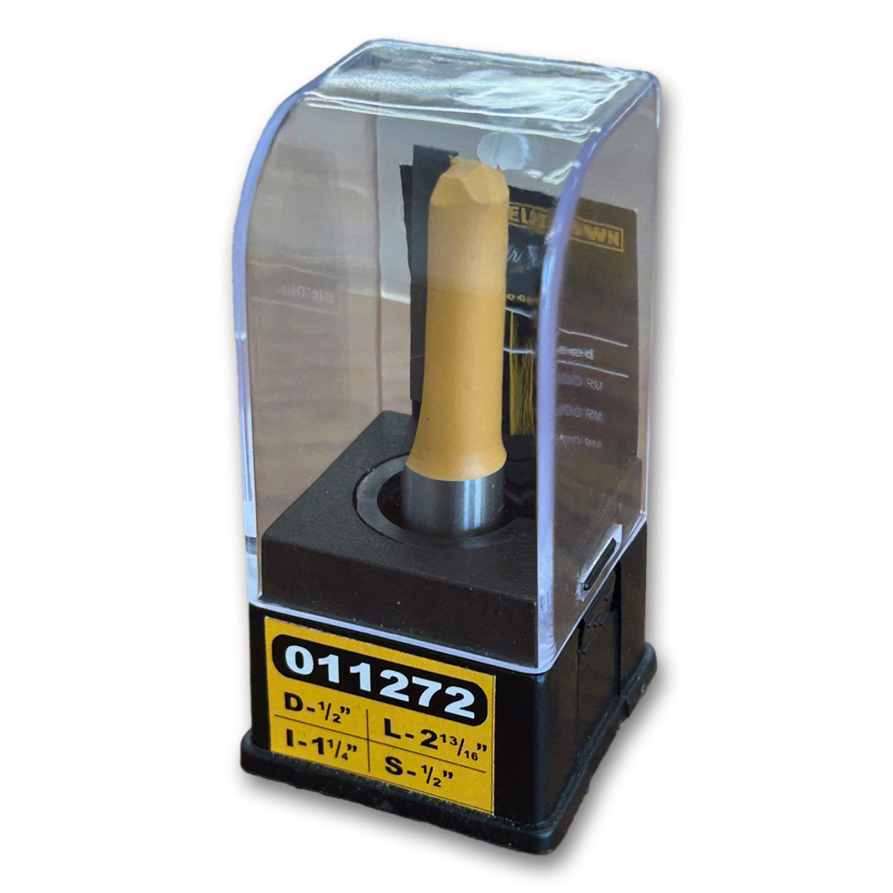 Straight Router Bit-Single Flute Woodworking Tool 1/2CD,1-1/4CL,2 -13/16OL,1/2SH