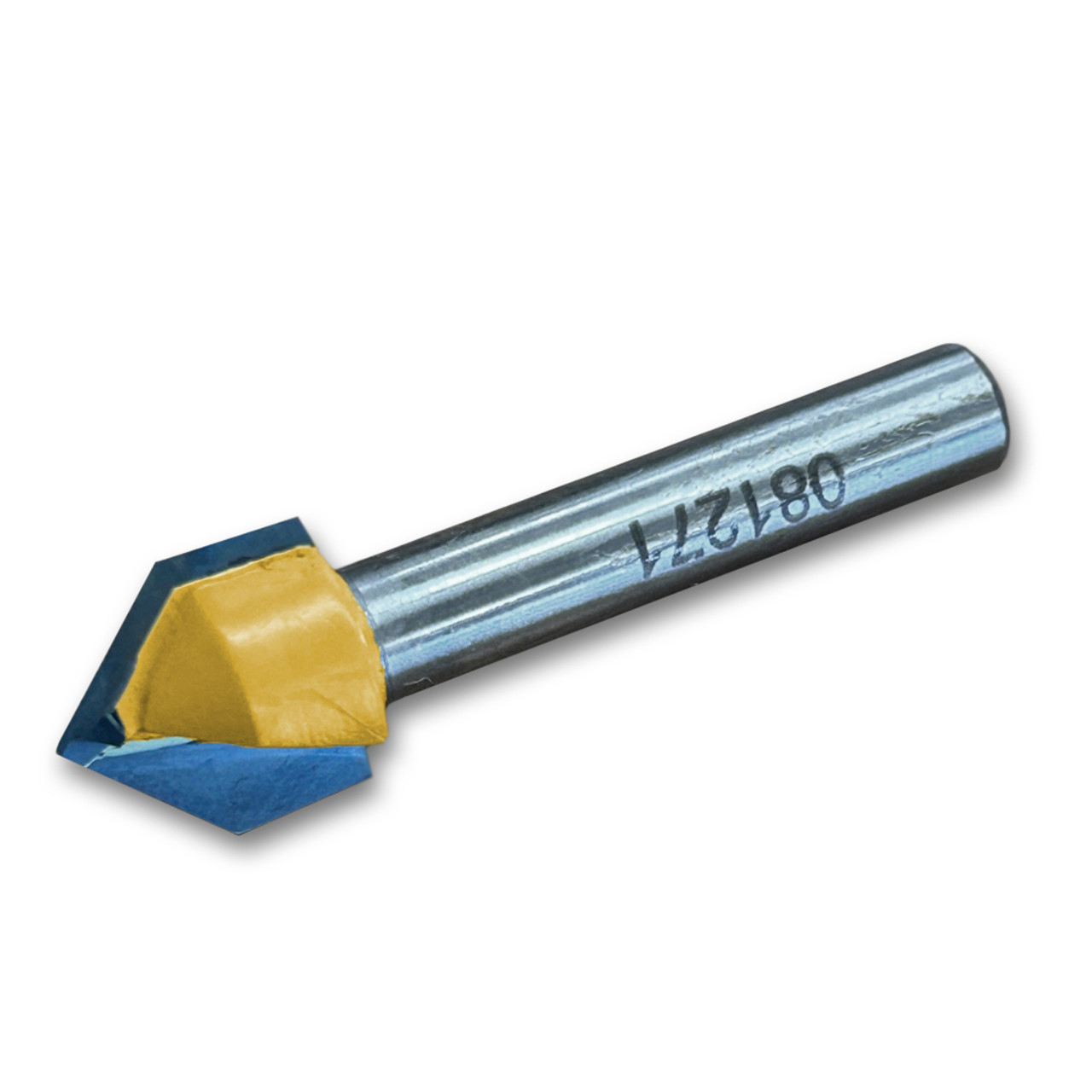 Sommerfeld V-Groove Rout Bit Woodworking Tool 90*CA 1/2CD,1/2CL,1-3/4OL,1/4SH