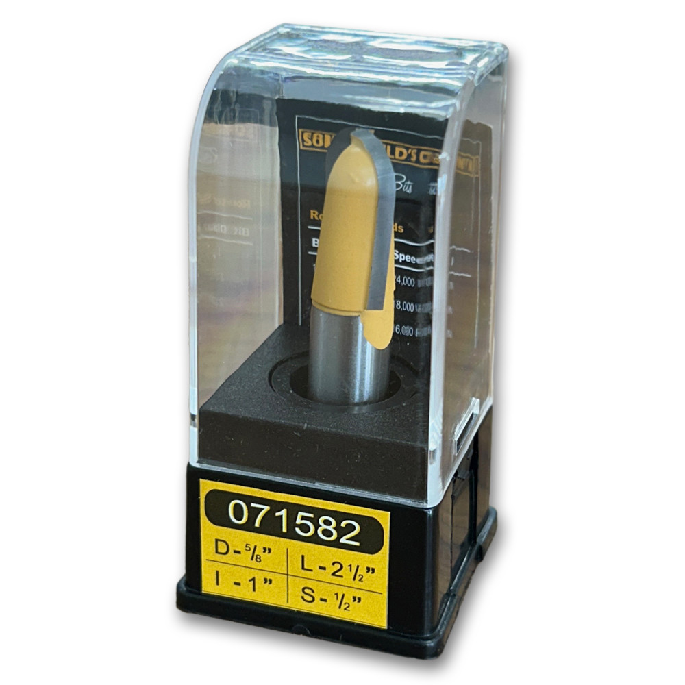 Round Nose Bit 5/16CR,5/8CD,1CL,2-1/2OL,1/2SH