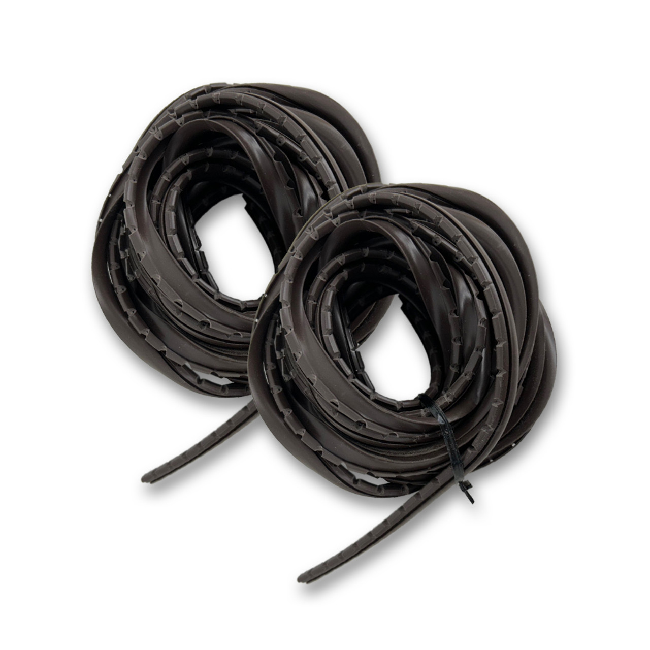 Sommerfeld's 50 Feet of Dark Brown Rubber Glass Retainer for Woodworking Glass panel Doors on Cabinets
