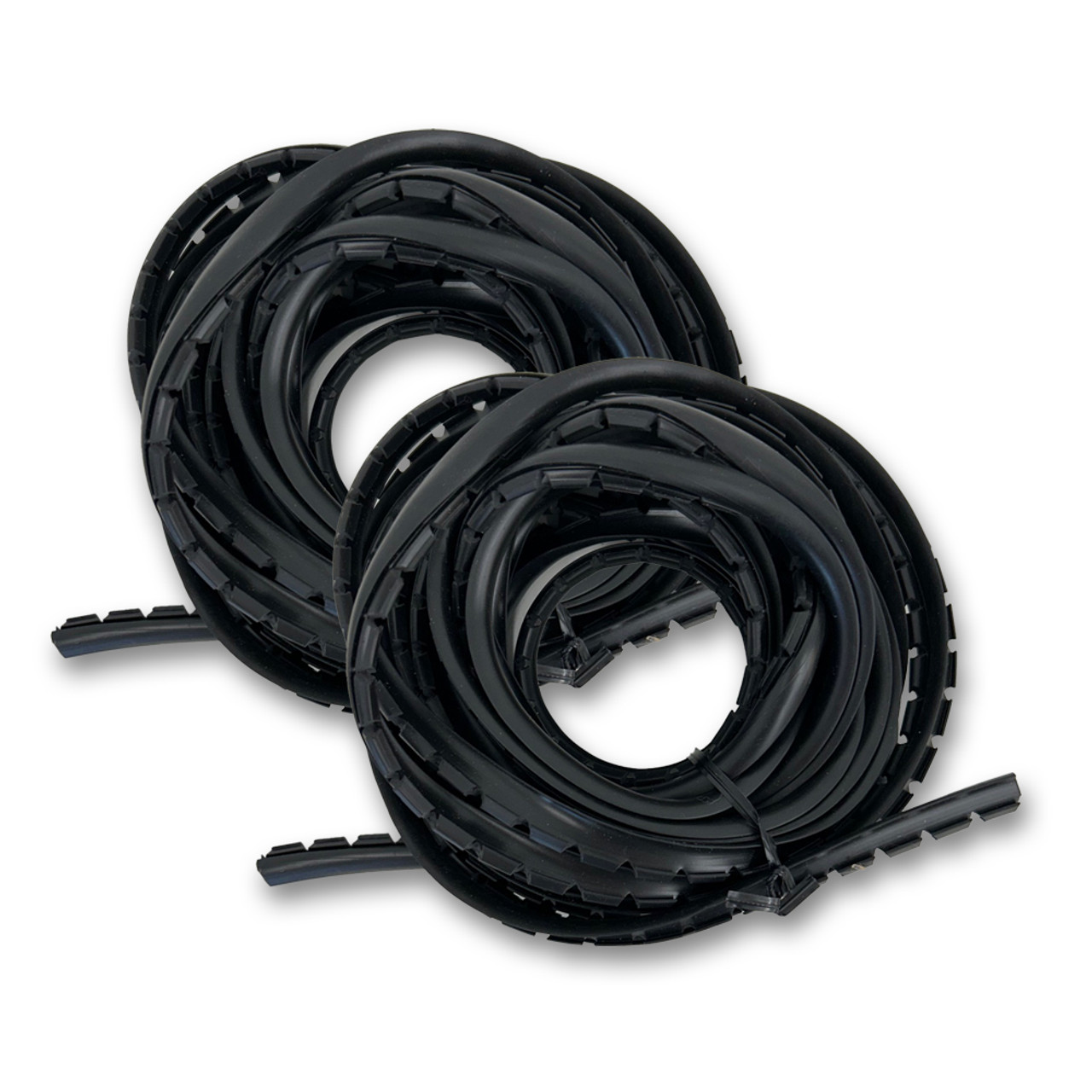 Sommerfeld's 50 Feet of Black Rubber Glass Retainer for Woodworking Glass panel Doors on Cabinets