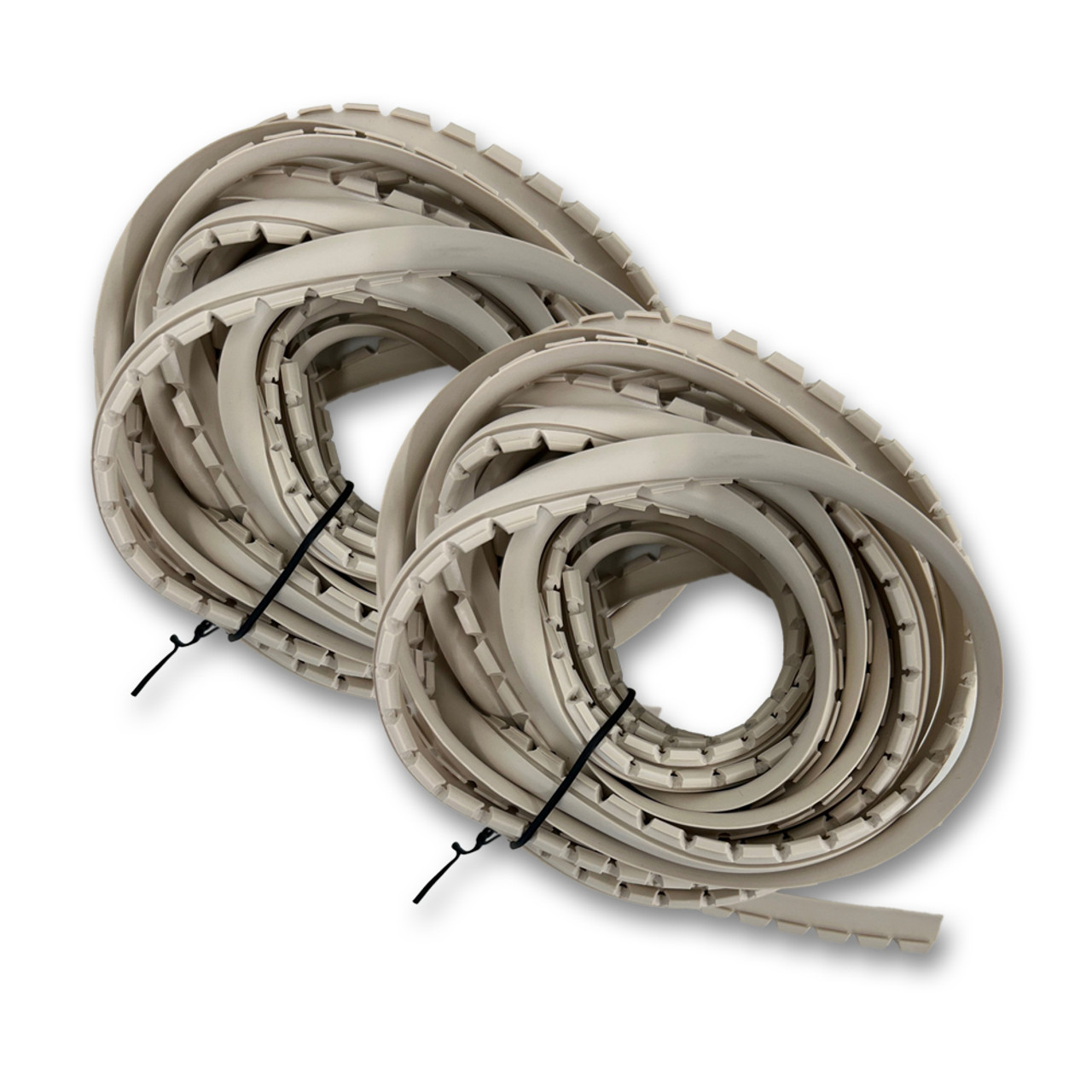Sommerfeld's 50 Feet of Off White Rubber Glass Retainer for Woodworking Glass panel Doors on Cabinets