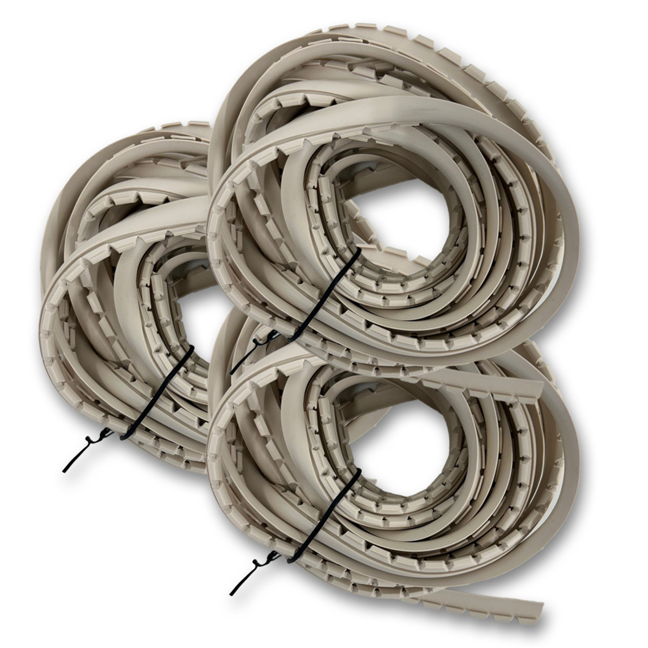 Sommerfeld's 75 feet of Off White Rubber Glass Retainer for Woodworking Glass Panel Doors on Cabinets