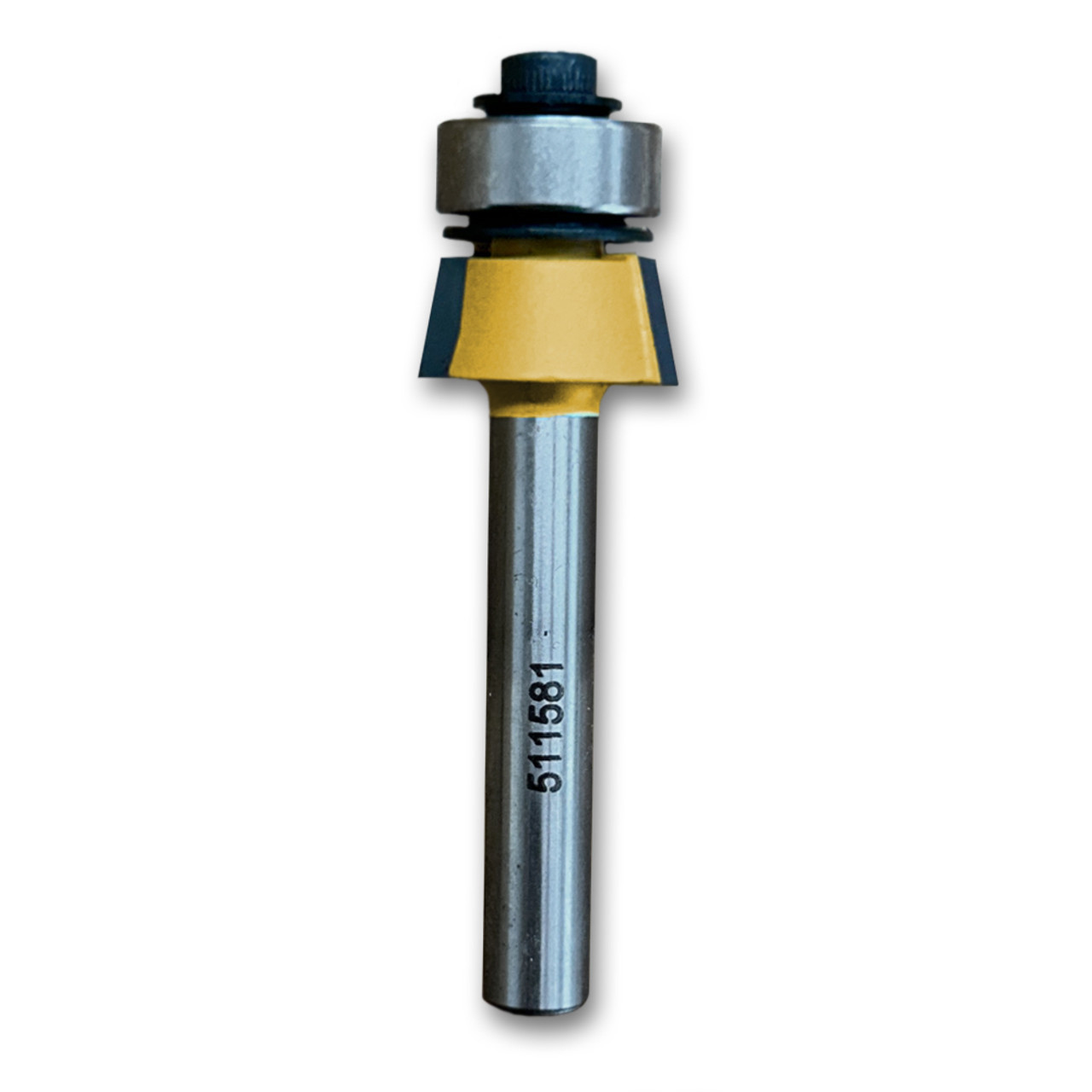 Sommerfeld Chamfer Router Bit Tool w/Bearing 15*CA,5/8CD,1/4CL,2-1/8OL,1/4SH