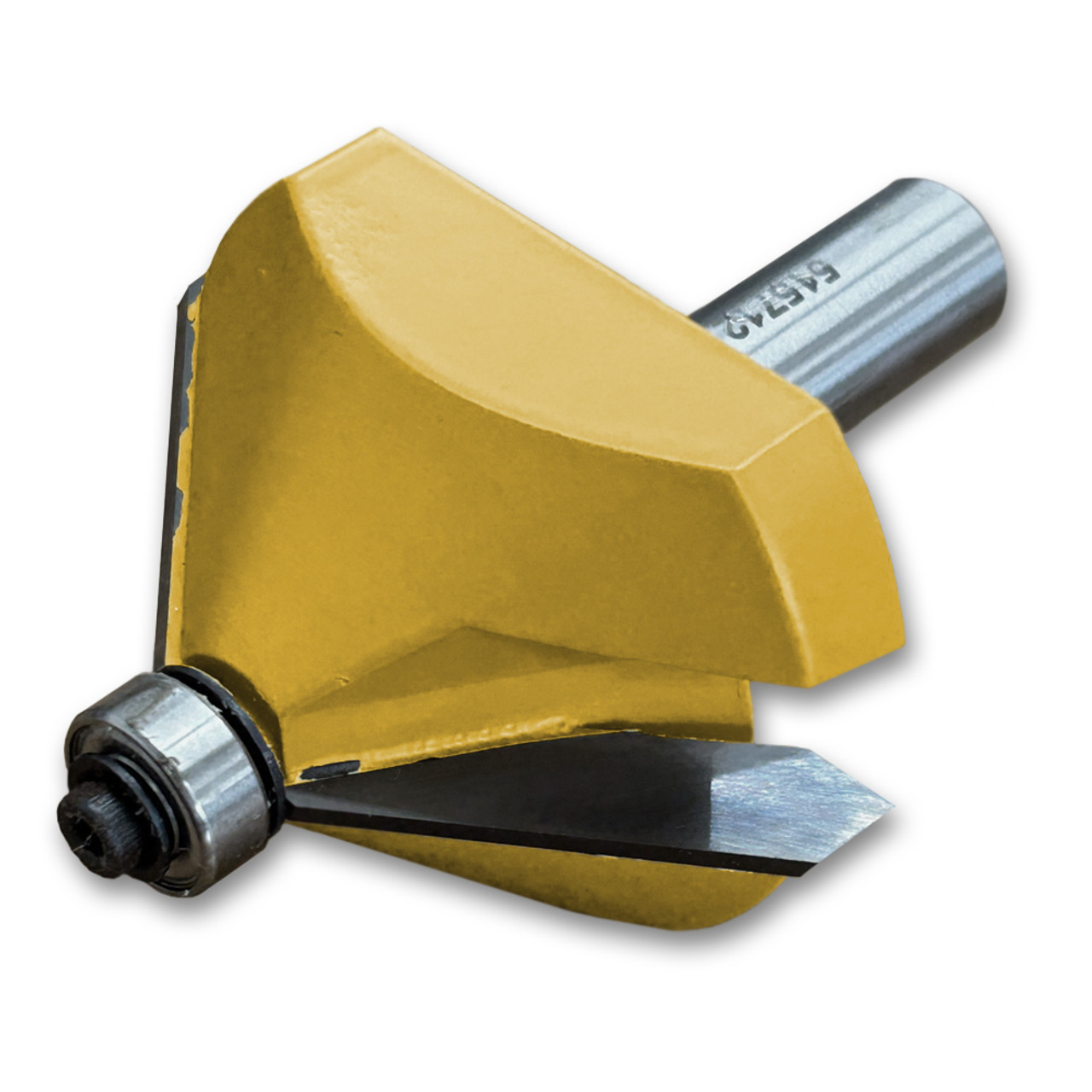 Sommerfeld Chamfer Router Bit Tool w/Bearing 45CA,2-1/4CD,1-1/4CL,3-1/8OL,1/2SH