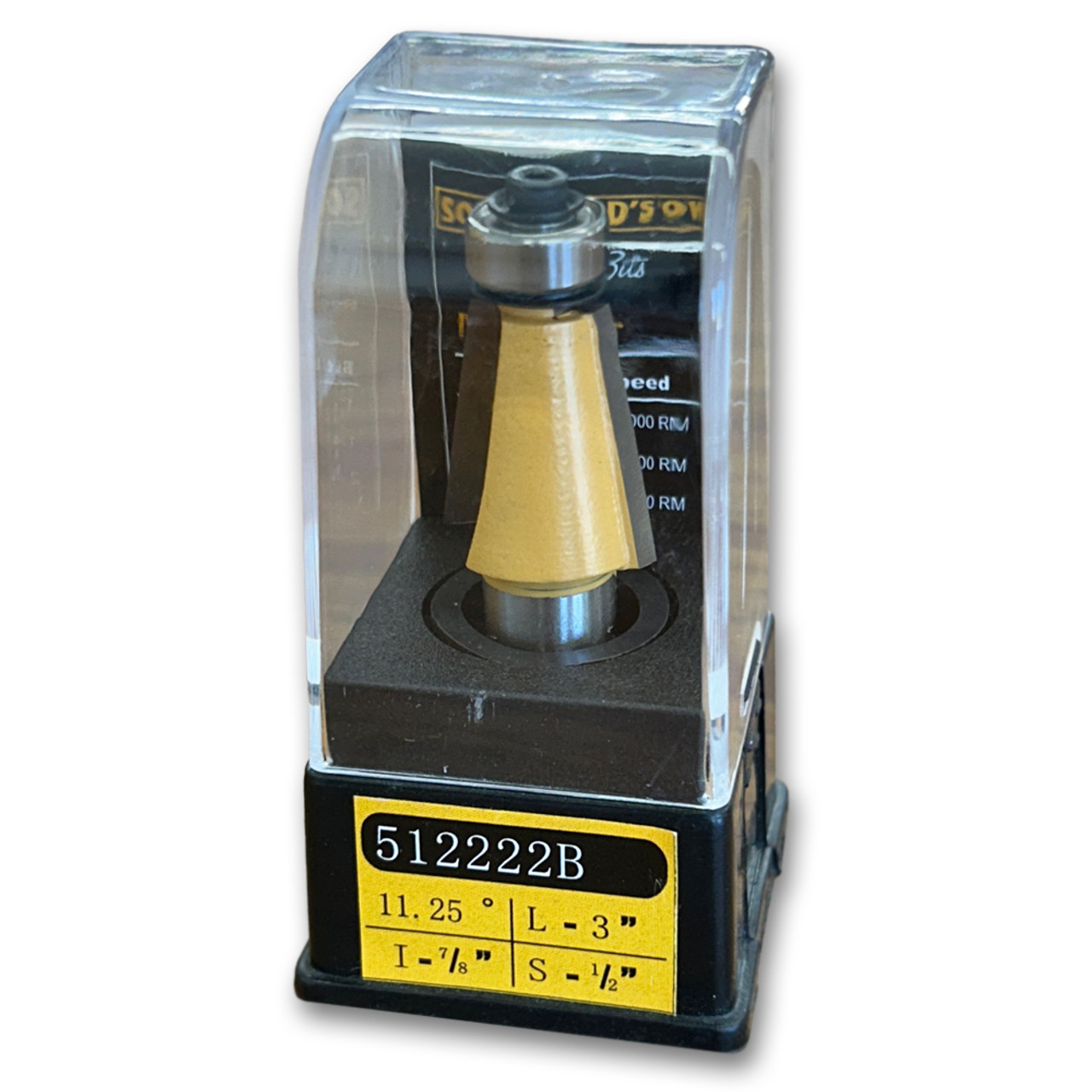 Sommerfeld Chamfer Router Bit Tool w/Bearing 11.25CA,7/8CD7/8CL,2-7/8OL,1/2SH