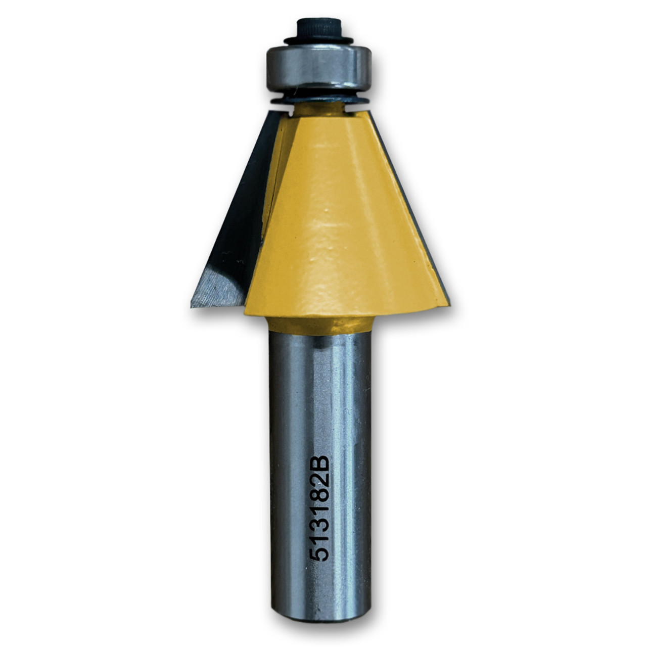 Sommerfeld Chamfer Router Bit Tool w/Bearing 22.5CA,1-1/4CD,7/8CL,2-7/8OL,1/2SH
