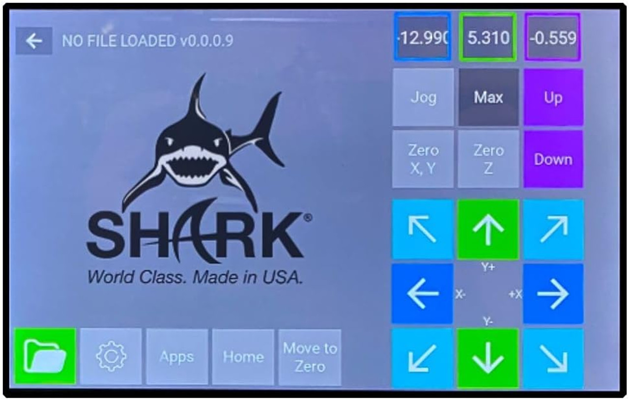 Next Wave CNC router 10.1" Pendant Upgrade Kit.  Program restart anywhere inside the G-code. Visual run time display for precise project monitoring