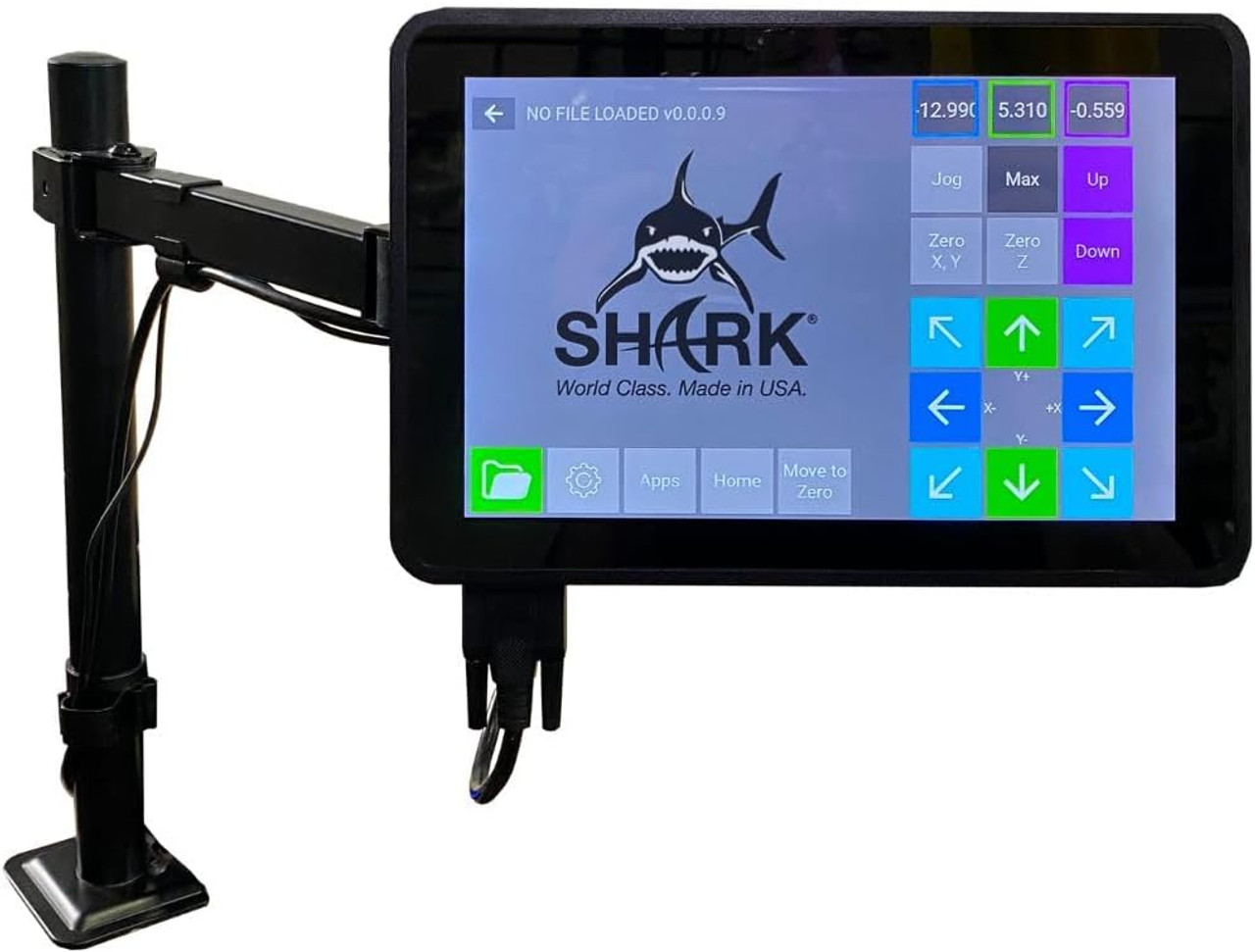 Next Wave CNC router 10.1" Pendant Upgrade Kit.  Program restart anywhere inside the G-code. Visual run time display for precise project monitoring