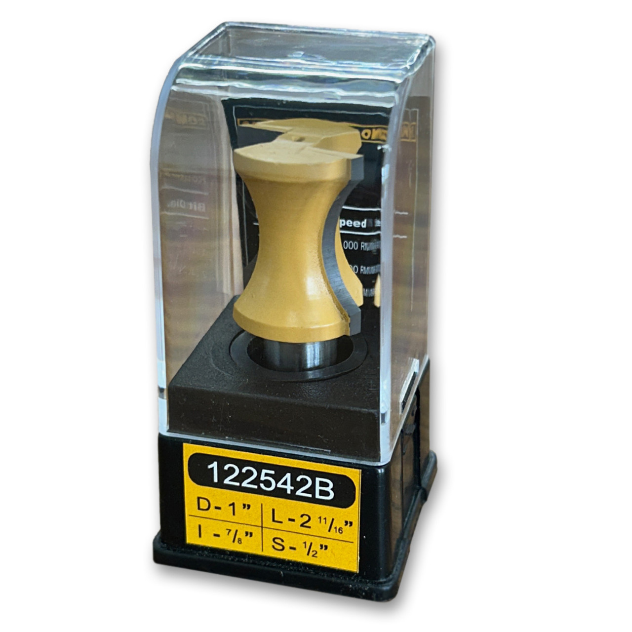 Sommerfeld Bull Nose Half Radius Router Bit Woodworking Tool 1CD,7/8CL,2-11/16OL,1/2SH