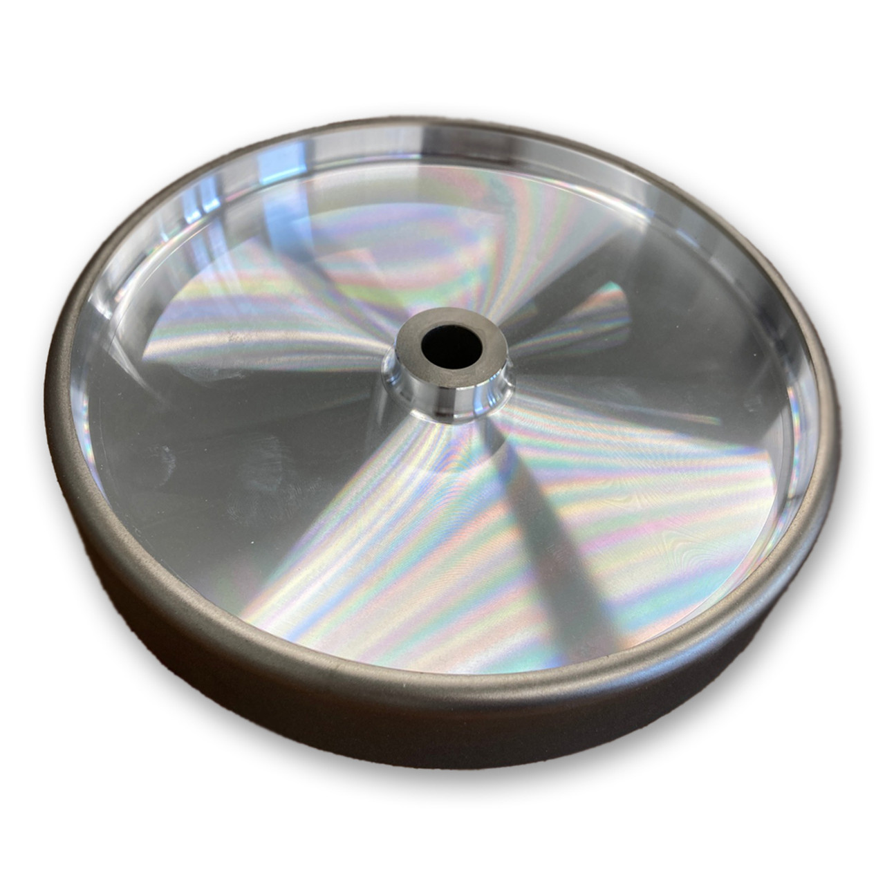  Rikon PRO Series 82-5600R CBN Grinding Wheel 600 Grit 8 inch Wheel 1-1/2 inch wide with Radius to Sharpen High Speed Steel Cutting Tools for your Woodworking Lathe